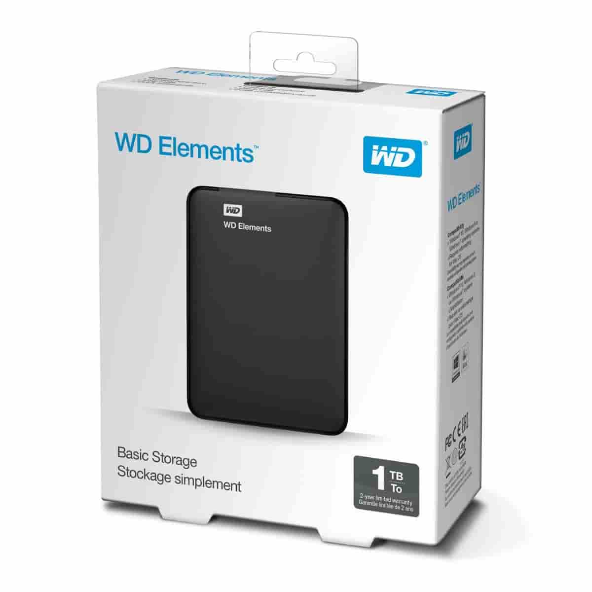 Western Digital Elements 1TB External Hard Disk